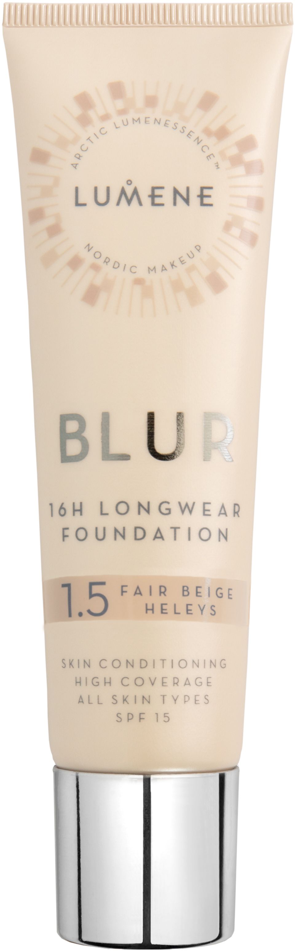 Lumene Blur 16h Longwear Foundation SPF15 - 1.5 Fair Beige - 30ml