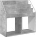 vidaXL Étagère à livres pour enfants Béton Gris 72,5 x 29,5 x 69 cm Bois traité