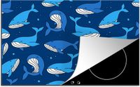 Merkloos KitchenYeah® Inductie beschermer 77x51 cm - Walvis - Inductie kookplaat accessoire