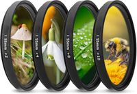 PromoHome 55 mm close-up macrofilterkit (+2, +4, +8, +10) met filterzakje