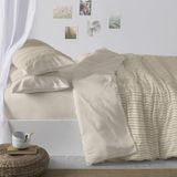 Burrito Blanco Dekbedovertrek van katoen, bed 180 cm (+ beschikbare maten), design 628, kleur camel (180 x 190/200 cm)