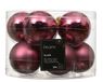 Decoris Kerstballen glas silver inside enamel matt mix VI