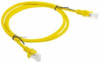 Lanberg Patchcord UTP Cat 6 1M Geel Ethernetkabel LAN Internet