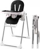 Chaise haute pliable compacte - Noir