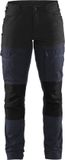 Blåkläder Servicewerkbroek met stretch voor dames 7166-1845 - Donker marineblauw/Zwart - C44