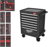 Milwaukee toolguard gevulde stalen gereedschapswagen | 27\"/69 cm | grijs | 131-delig - 4932500741