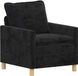 vidaXL Bank Zwart Polyester 76 x 81 x 87,5 cm