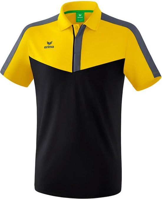 Erima Squad Heren Polo - Geel - Maat XL