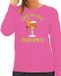 Bellatio Decorations Apres ski sweater dames - aperol to my spritz - roze - apres ski/wintersport XS