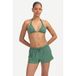 Beachlife strandshort met lurex en textuur groen