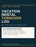Vacation Rental Turnover Log