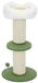 StarTech Kartonnen krabpalen voor katten, 92 cm - Klimboom - Sisalstengel - Bloemvormig mandje - 5 niveaus - Olijfgroen