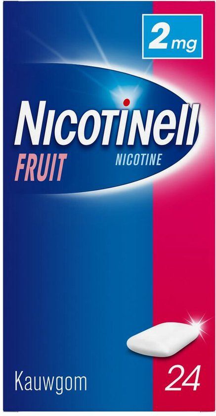 Nicotinell Kauwgom Fruit 2mg - 24 stuks