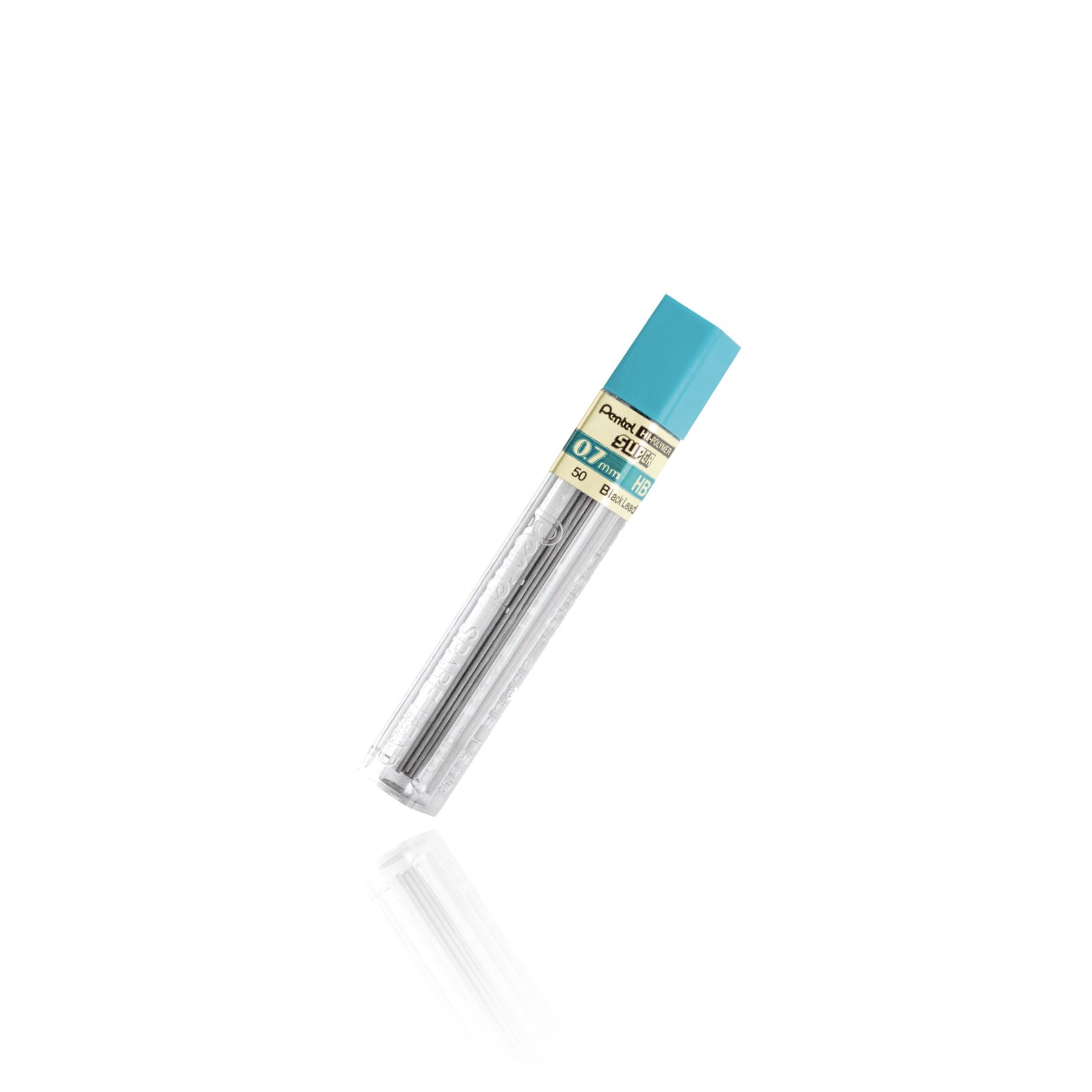 Pentel 50-B potloodstift - Zwart - 0,7 mm - 12 stuks