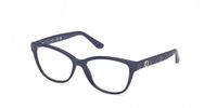 Guess GU50307 Shiny blue 50/16/140 Vrouwen Brilmonturen