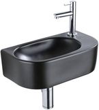 QeramiQ Fuente Fonteinset - 40x21.5x12cm - zwart mat