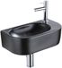 QeramiQ Fuente Fonteinset - 40x21.5x12cm - zwart mat