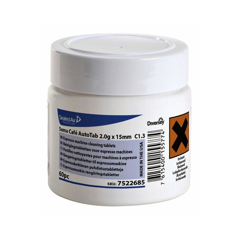 Diversey Reinigingstabletten suma cafe c1.3 60 stuks