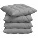 vidaXL Coussin d'assise - 4 pièces - Tissu - Gris nuage - 40 x 40 x 6 cm