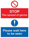 Viking Signs STOP kiemen Wacht hier om gezien te worden bord - Plastic Rigid 3mm