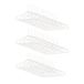 Relaxdays kledinghanger set, fluwelen kleerhangers met broeklat, stropdashouder, draaibaar, 30 stuks, wit