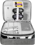 Goodivery ® Sac organisateur, étui électronique de voyage, 3 couches, grande capacité, multifonctionnel, étanche, antichoc, pour câble, iPad, chargeur, téléphone portable, disques durs, batterie externe, etc. (gris)