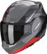 Scorpion Exo-Tech Evo Genre Grijs Zwart Rood Modular Helmet - Helm