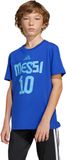Adidas Performance Messi Name And Number Graphic T-Shirt Kids - Kinderen - Blauw