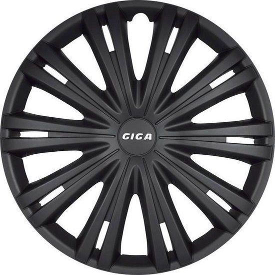 Autostyle Giga 13 inch Matzwart Wieldoppen