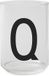 Design Letters Personal Drinking glas met letter Q