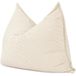 Bananair - Pouf XXL housse amovible - velours côtelé - Blanc cassé - 140 x 180 cm