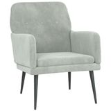 VidaXL Accent Chair Velvet Grey