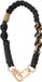 Merkloos Telefoonkoord kort - Sleutelhanger armband - Beige/Zwart