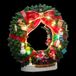Feeric lights & Christmas Feeric Christmas Kerstdorp tafereel - Muzikale kerstkrans - met trein - 31 cm - met led verlichting