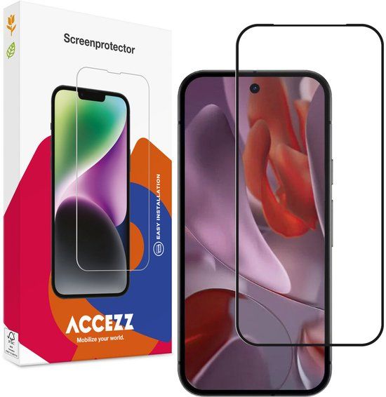 Accezz Screen Protector - Gehard Glass Full Cover voor Google Pixel 9a