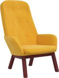 vidaXL Relaxstoel fluweel mosterdgeel