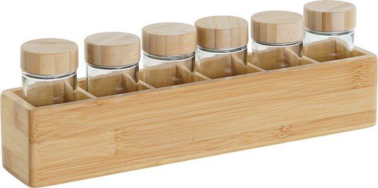 DKD Home Decor Specerijenset - 32,5 x 6,5 x 6,5 cm - Overig