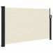 vidaXL Windscherm uittrekbaar 117x300 cm crèmekleurig