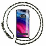 Tumundosmartphone Transparante beschermhoes voor TCL 505 met koord in groen/goud