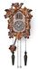 TIMEGEAR Koekoeksklok met nachtmodus, handgesneden decoraties en swingende slinger (bruin)