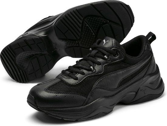 PUMA Cilia Sneakers Dames - Puma Black / Puma Silver / Peach Bud - Maat 39