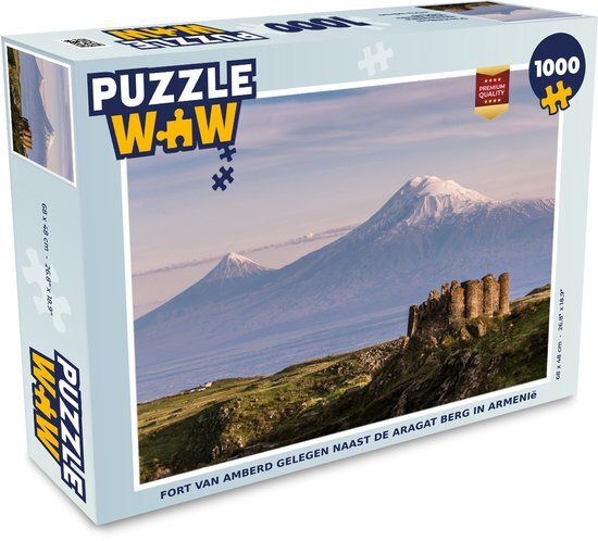 MuchoWow Puzzel Fort van Amberd gelegen naast de Aragat berg in Armenië - Legpuzzel - Puzzel 1000 stukjes volwassenen