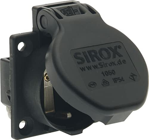 SIROX SIROX® Veiligheidscontact-inbouwstopcontacten IP 54 mobiele kleur zwart