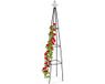 Relaxdays Plantensteun - 204 cm - Metaal - Zwart
