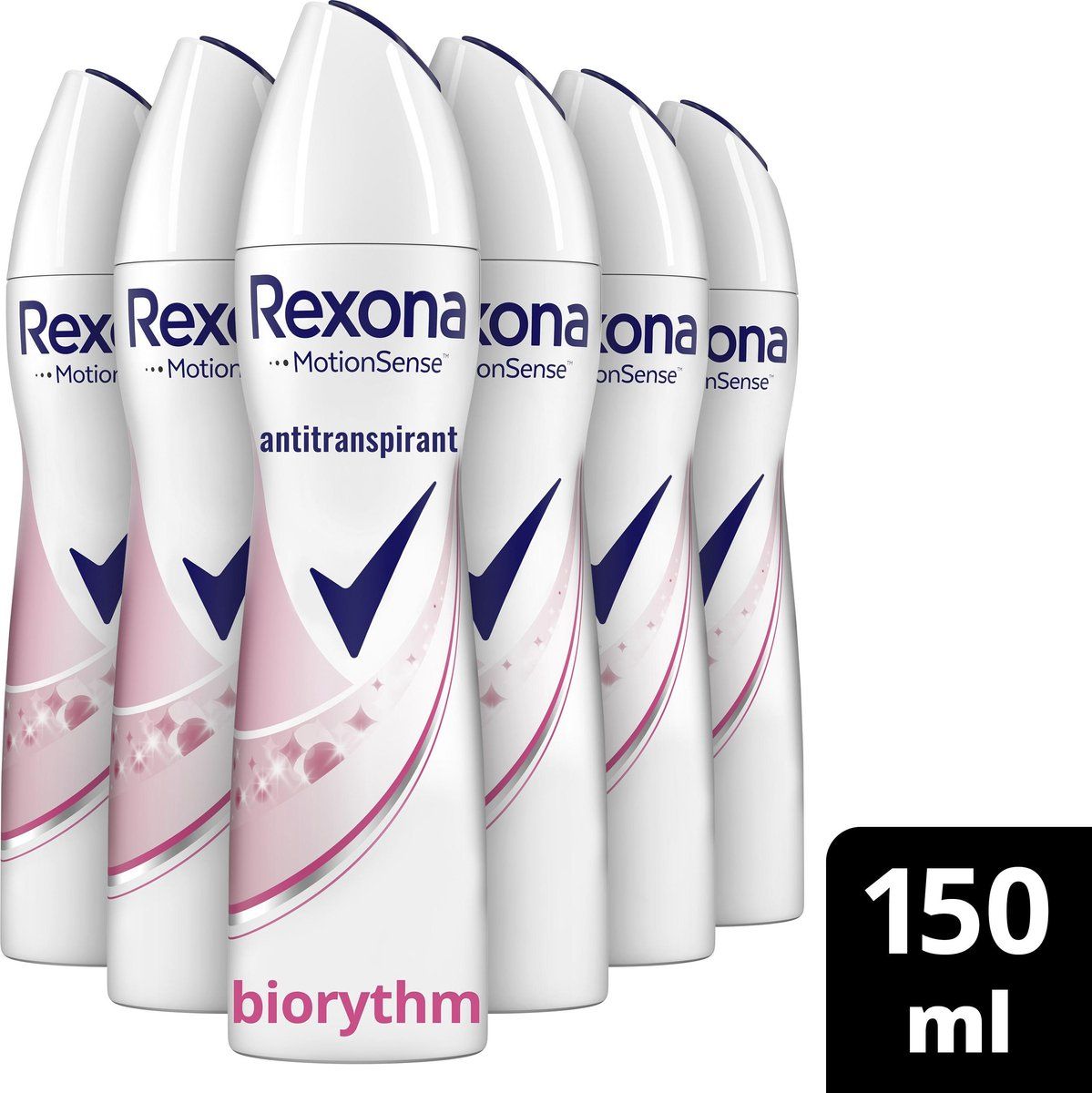 Rexona Women Ultra Dry Biorythm Deodorant - 6 x 150 ml - Voordeelverpakking