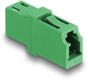 Delock Optical Fiber Coupler LC Simplex female to LC Simplex female APC green
