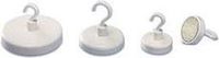 Magnetoplan Magnetische haak (Ø) 47 mm Rond, Met haak Wit 1 stuk(s) 52647