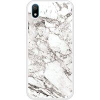 Y5 2019 Marbre Blanc Bedrukt siliconen hoesje