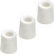 Benson Deurbuffers / deurstoppers rubbers - 3x - wit - 48 x 37 mm - met schroefbevestiging