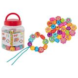 Perlenset Goki Pot met kralen 'Flower Power'